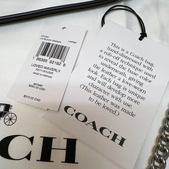 Coach Waverly Bag in Loved Leather (Black) - Picture 9 of 9